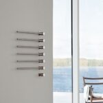Sèche-serviettes électrique Vola T39EL/4 avec 4 barres intégrées