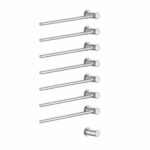 Sèche-serviettes électrique encastrable Vola T39EL/8 avec 8 barres